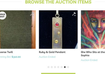 Chequamegon Bay Arts Council Auction Site Design
