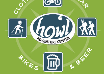 Howl Adventure Center Rack Card Design